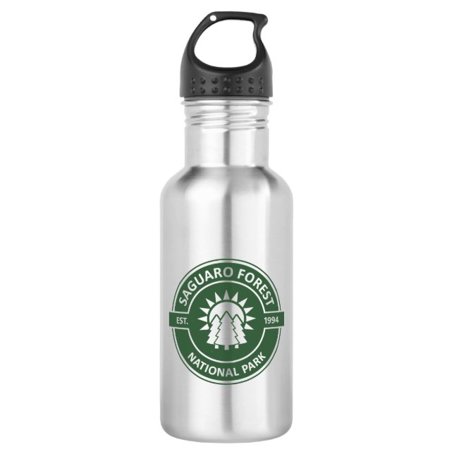 Saguaro Forest National Park Sun Trees 532 Ml Water Bottle (Front)