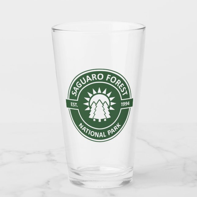 Saguaro Forest National Park Sun Trees Glass (Front)