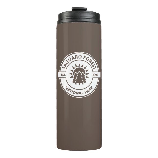 Saguaro Forest National Park Sun Trees Thermal Tumbler (Front)