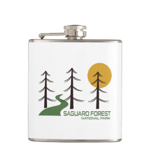 Saguaro Forest National Park Trail Hip Flask