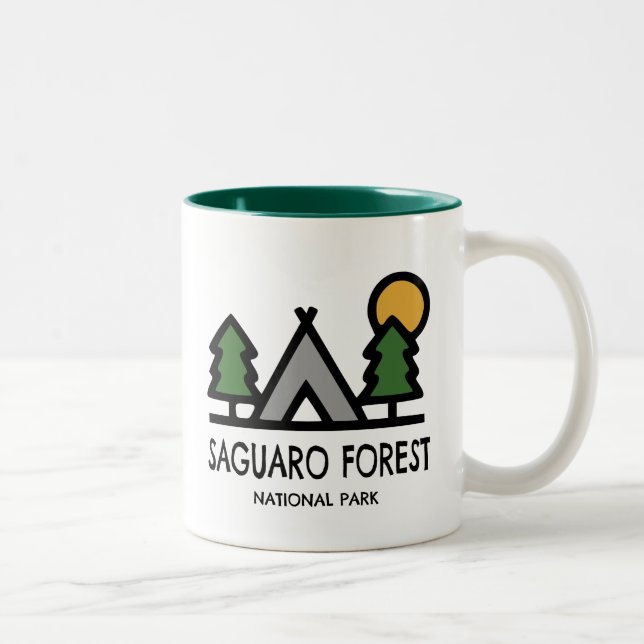 Saguaro Forest National Park Two-Tone Coffee Mug (Right)