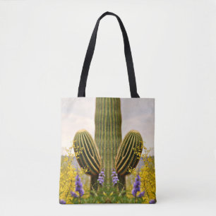 Saguaro in Lavender Tote Bag