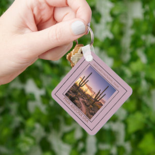 Saguaro National Park Arizona Desert Sunset Keychain