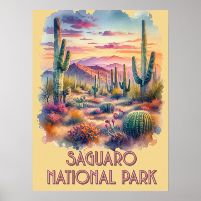 Saguaro National Park Arizona Poster (Front)