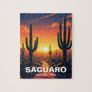 Saguaro National Park Cacti Cactus Jigsaw Puzzle