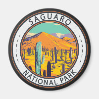 Saguaro National Park Cacti In Spring Badge