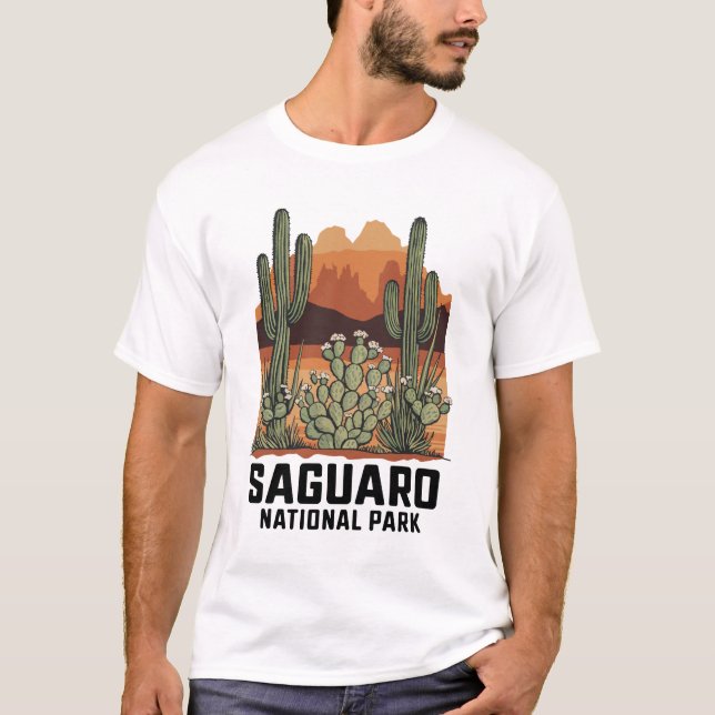 Saguaro National Park Cactus T-Shirt (Front)
