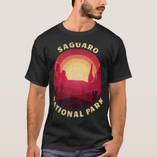 Saguaro National Park Desert Illustration Vintage  T-Shirt