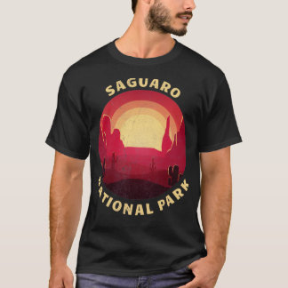 Saguaro National Park Desert Illustration Vintage  T-Shirt