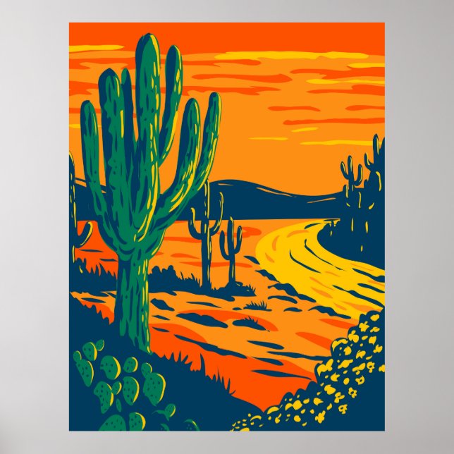 Saguaro National Park Poster (Front)