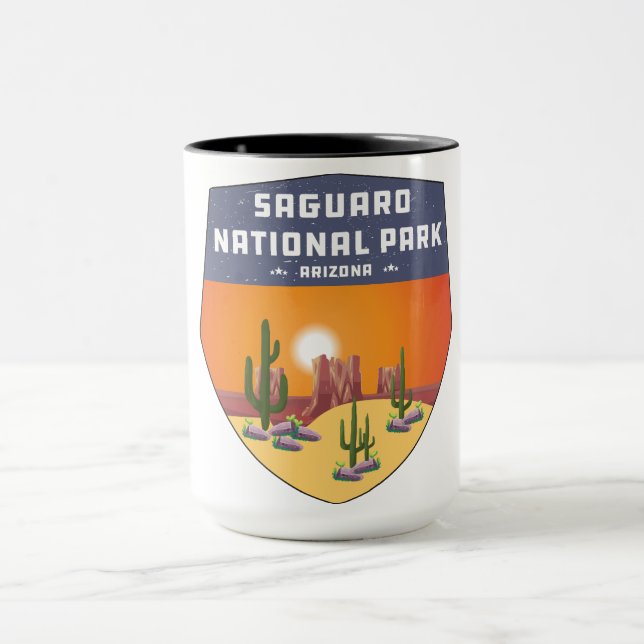 Saguaro National Park Souvenir Cactus Arizona Mug (Center)