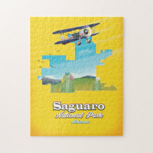 saguaro national park travel map jigsaw puzzle