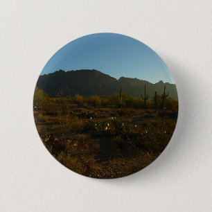Saguaro Sunrise at Saguaro National Park 2 Inch Round Button