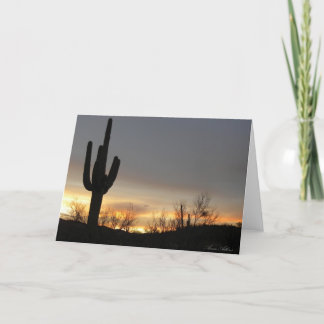 Saguaro Sunrise Card