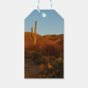 Saguaro Sunset I Arizona Desert Landscape Gift Tags