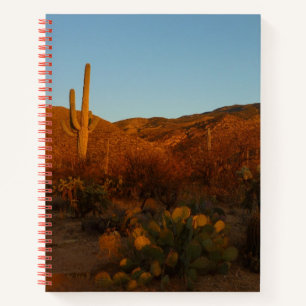 Saguaro Sunset I Arizona Desert Landscape Notebook