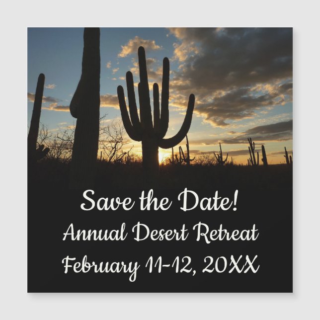 Saguaro Sunset II Arizona Desert Landscape (Front)