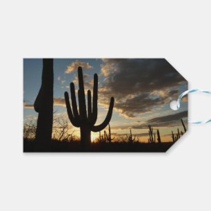 Saguaro Sunset II Arizona Desert Landscape Gift Tags
