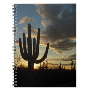 Saguaro Sunset II Arizona Desert Landscape Notebook
