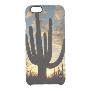 Saguaro Sunset II Arizona Desert Landscape Clear iPhone 6/6S Case