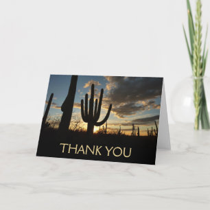 Saguaro Sunset II Thank You Card