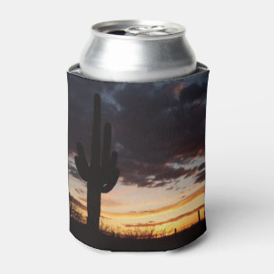 Saguaro Sunset III Arizona Desert Landscape Can Cooler