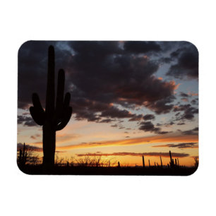 Saguaro Sunset III Arizona Desert Landscape Magnet