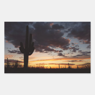 Saguaro Sunset III Arizona Desert Landscape Sticker
