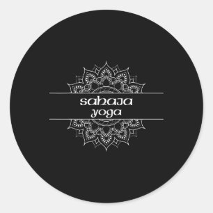 Sahaja Yoga Type Mandala Graphic  Classic Round Sticker