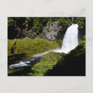 Sahalie Falls Rainbow Postcard