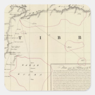 Sahara, Africa 16 Square Sticker