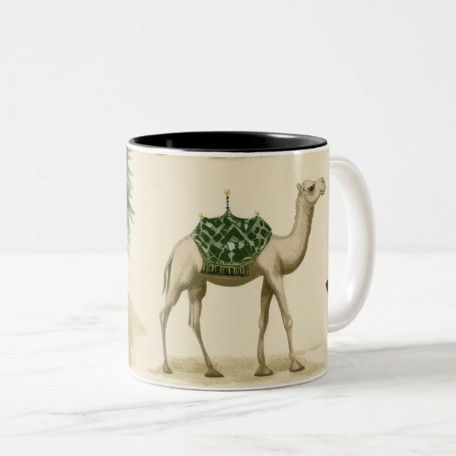 "Sahara Camel Mug" Two-Tone Coffee Mug (Front Right)
