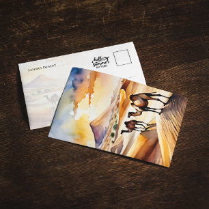 Sahara Desert Watercolor Invitation