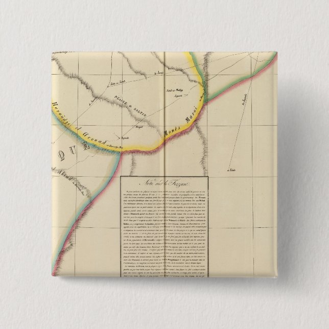 Sahara, Libya, Africa 10 2 Inch Square Button (Front)