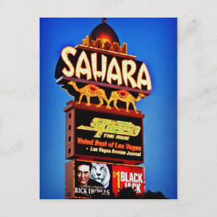 Sahara Sign Postcard