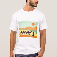 Saharan Caravan – Minimalist Moroccan desert art