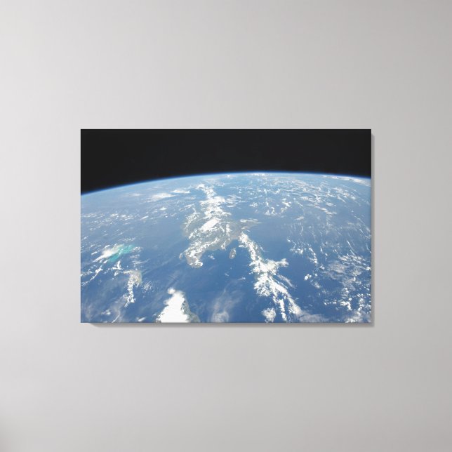 Saharan Dust Blowing Westward Into The Atlantic. Canvas Print (Front)