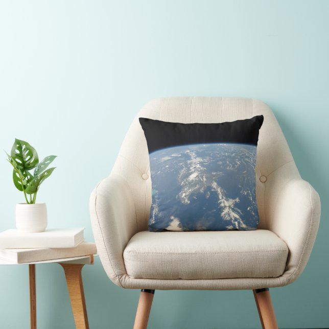 Saharan Dust Blowing Westward Into The Atlantic. Throw Pillow (Chair)