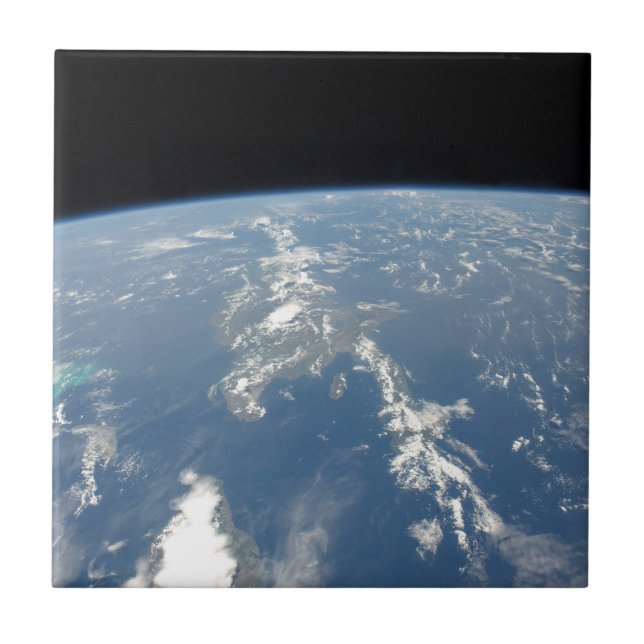 Saharan Dust Blowing Westward Into The Atlantic. Tile (Front)