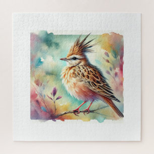 Saharan lark 240924AREF102 - Watercolor Jigsaw Puzzle