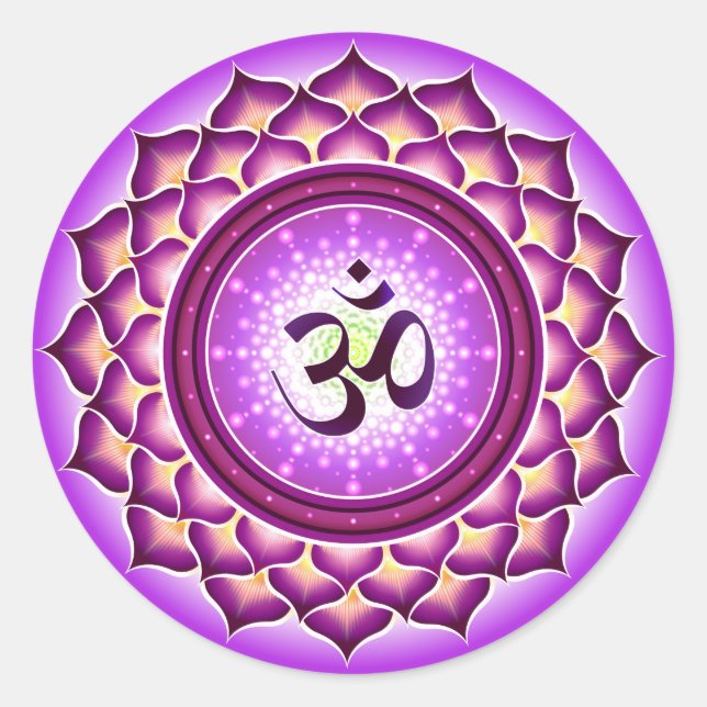 Sahasrara or crown chakra Sticker (Front)