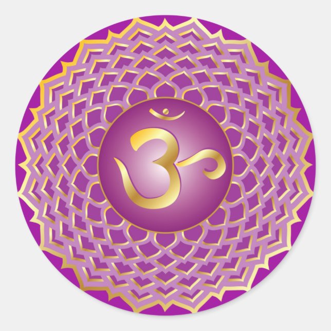 Sahasrara or crown chakra Sticker (Front)