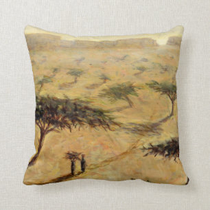 Sahelian Landscape 2002 Throw Pillow