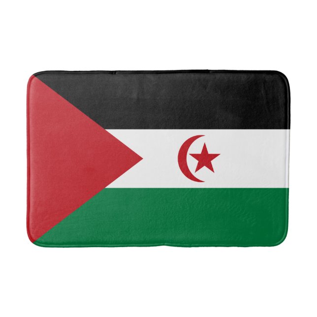 Sahrawi Arab Democratic Republic Flag Bath Mat (Front)