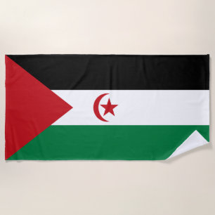 Sahrawi Arab Democratic Republic Flag Beach Towel
