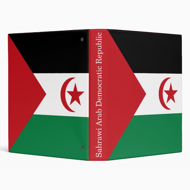 Sahrawi Arab Democratic Republic Flag Binder (Background)