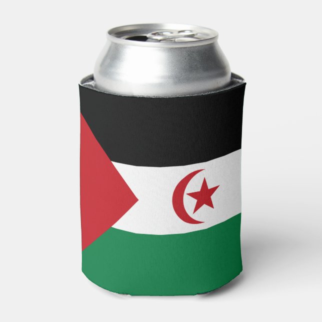 Sahrawi Arab Democratic Republic Flag Can Cooler (Can Front)