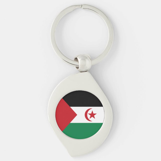 Sahrawi Arab Democratic Republic Flag Keychain (Front)