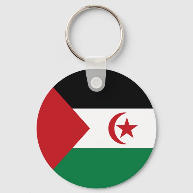 Sahrawi Arab Democratic Republic Flag Keychain (Front)