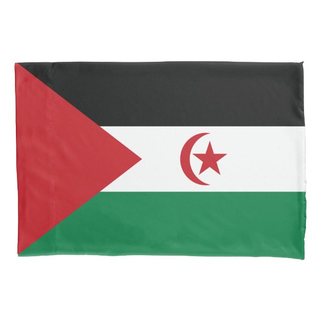 Sahrawi Arab Democratic Republic Flag Pillowcase (Front)
